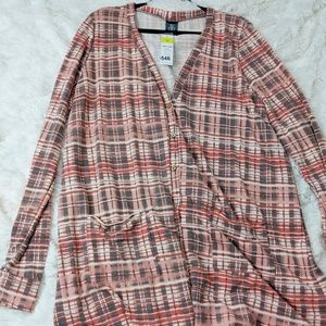 Agnes & Dora Essential Cardigan Berry Plaid